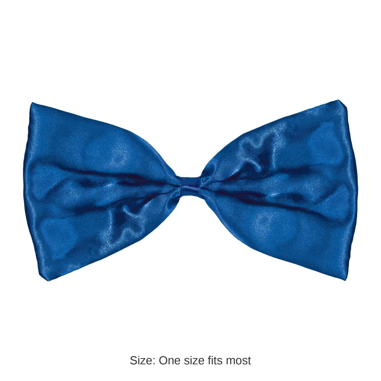 12 Pack Bulk Blue Bow Tie One Size Fits Most with Elastic Band