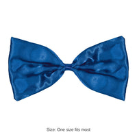 12 Pack Bulk Blue Bow Tie One Size Fits Most with Elastic Band
