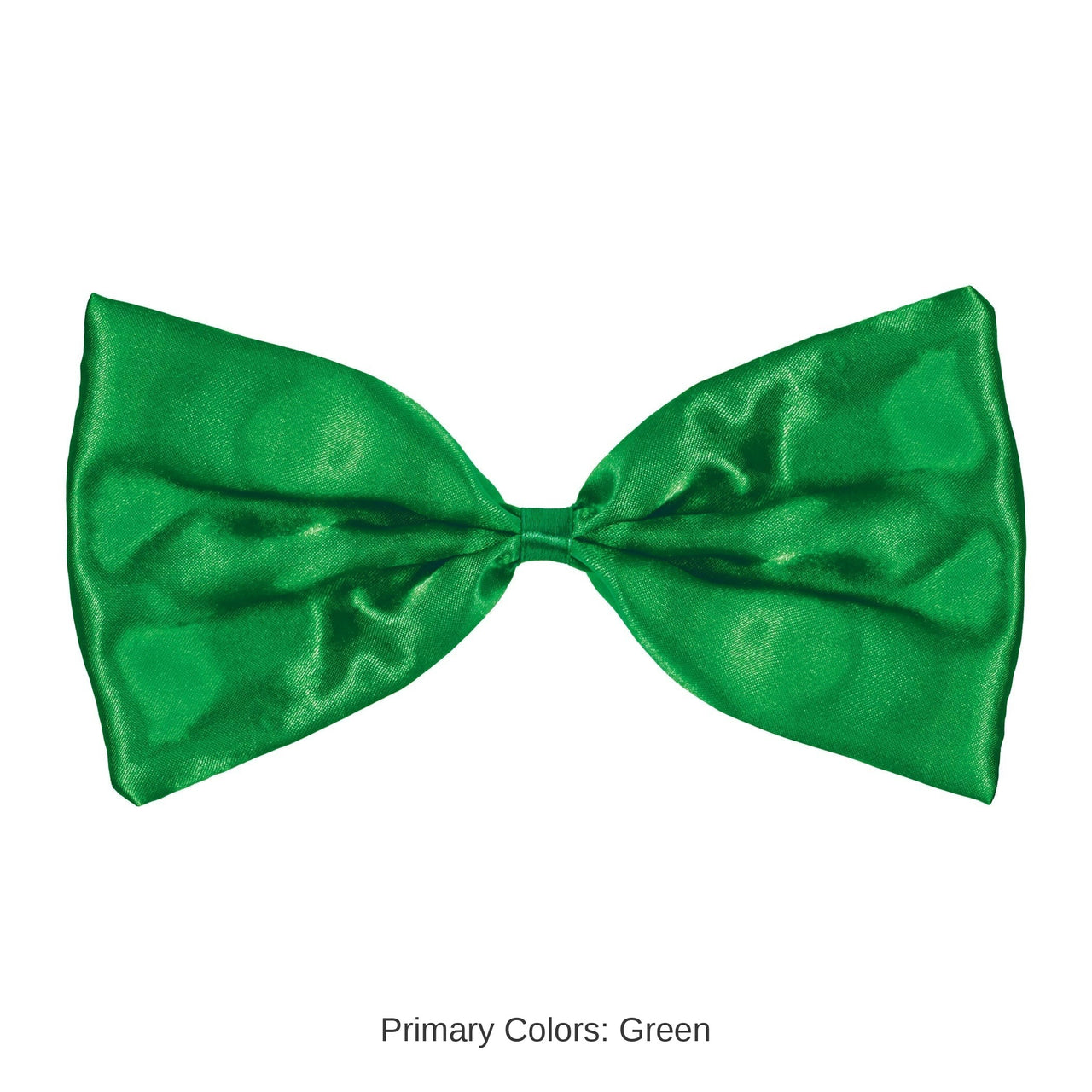 12 Pack Bulk Green Bow Tie One Size Fits Most with Elastic