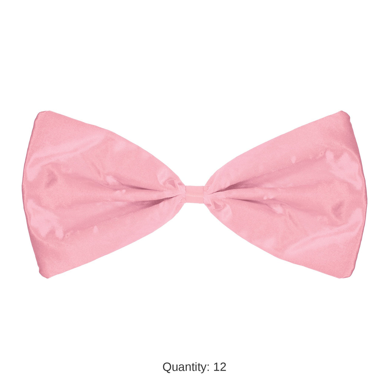 12 Pack Bulk Pink Bow Tie One Size Fits Most with Elastic