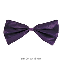 12 Pack Bulk Purple Bow Tie One Size Fits Most with Elastic