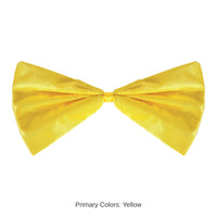 12 Pack Bulk Yellow Bow Tie One Size Fits Most with Elastic