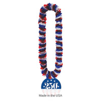 48 Pack Bulk Semiquincentennial Poly Leis Patriotic