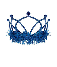 12 Pack Bulk Blue Plastic Tiara with Combs Spirit & School Events