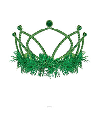 12 Pack Bulk Green Plastic Tiara with Combs Spirit & School Pride