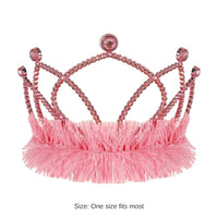 12 Pack Bulk Pink Plastic Tiara with Combs Spirit & Halloween Fun