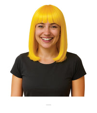6 Pack Bulk Yellow Long Bob Wig Spirit & Halloween