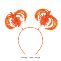 12 Pack Bulk Orange Ponytail Boppers Spirit & School Event Headband