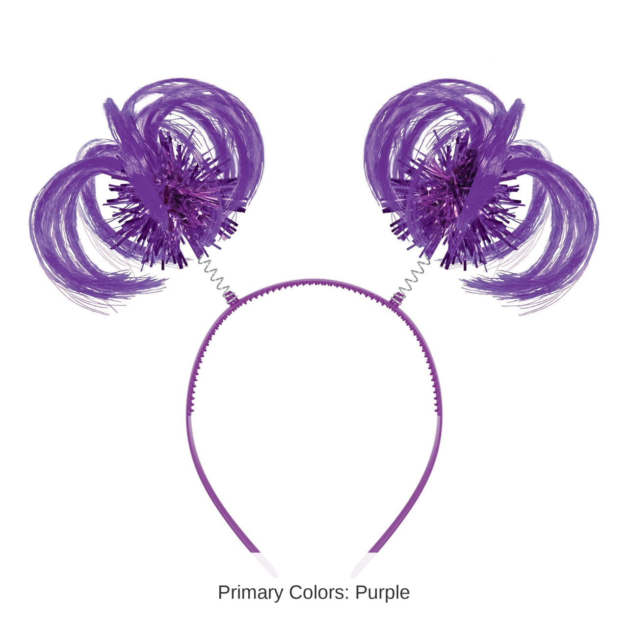 12 Pack Bulk Purple Ponytail Boppers Spirit & School Headband