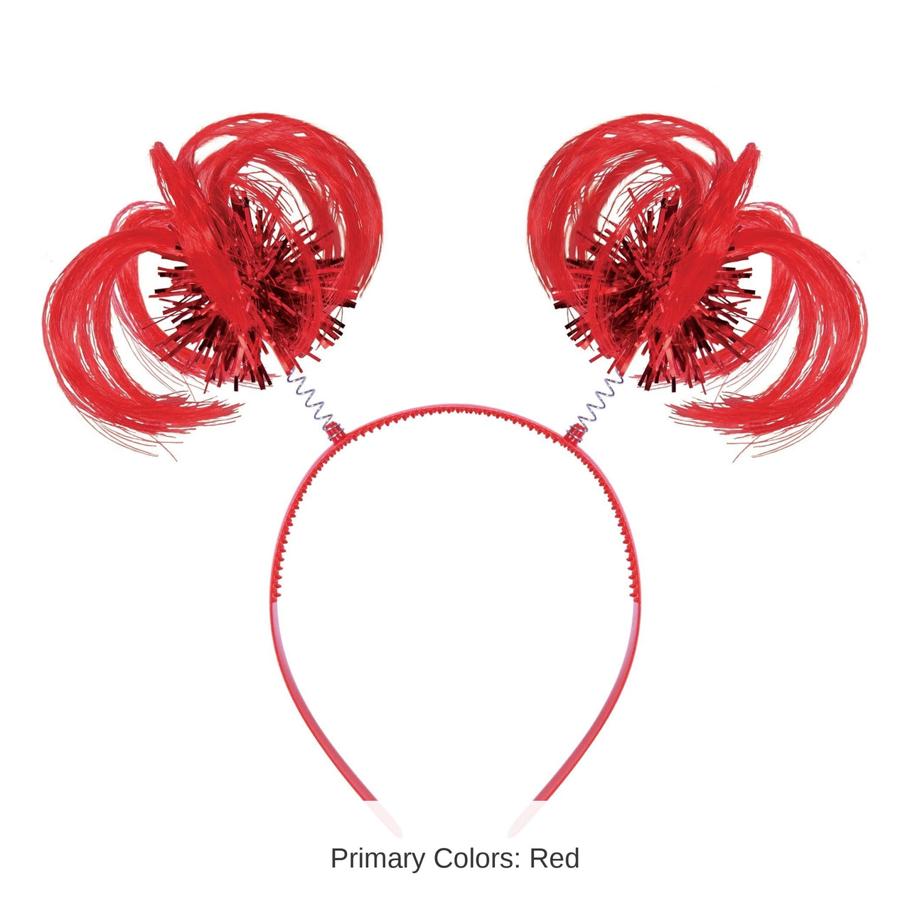 12 Pack Bulk Red Ponytail Boppers Fun Spirit Headband