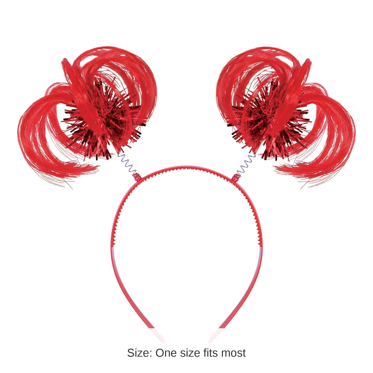 12 Pack Bulk Red Ponytail Boppers Fun Spirit Headband