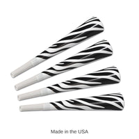 192 Pack Bulk Packaged Zebra Print Horns