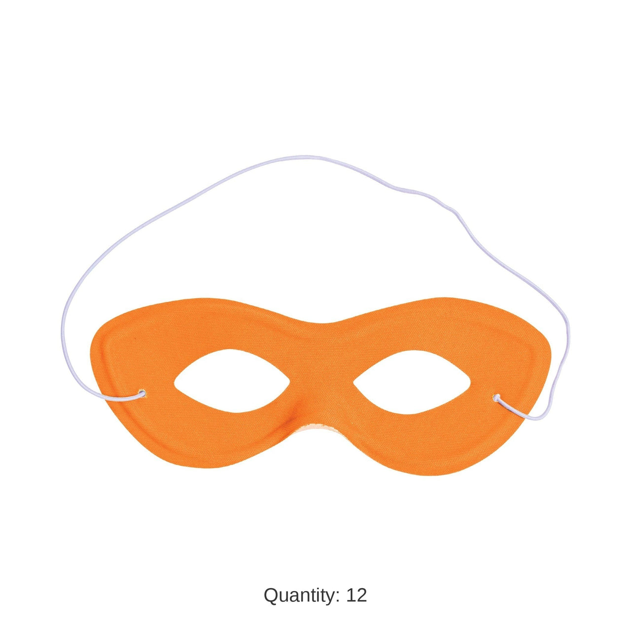 12 Pack Bulk Orange Fabric Hero Mask Spirit & Halloween Fun