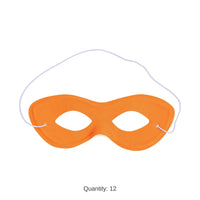 12 Pack Bulk Orange Fabric Hero Mask Spirit & Halloween Fun