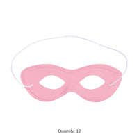 12 Pack Bulk Pink Fabric Hero Mask Spirit Colors & Halloween Fun