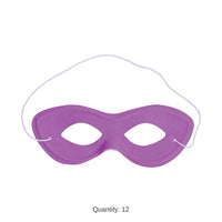 12 Pack Bulk Purple Fabric Hero Mask Elastic Attached
