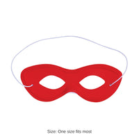 12 Pack Bulk Red Fabric Hero Mask Spirit Colors & Halloween Fun