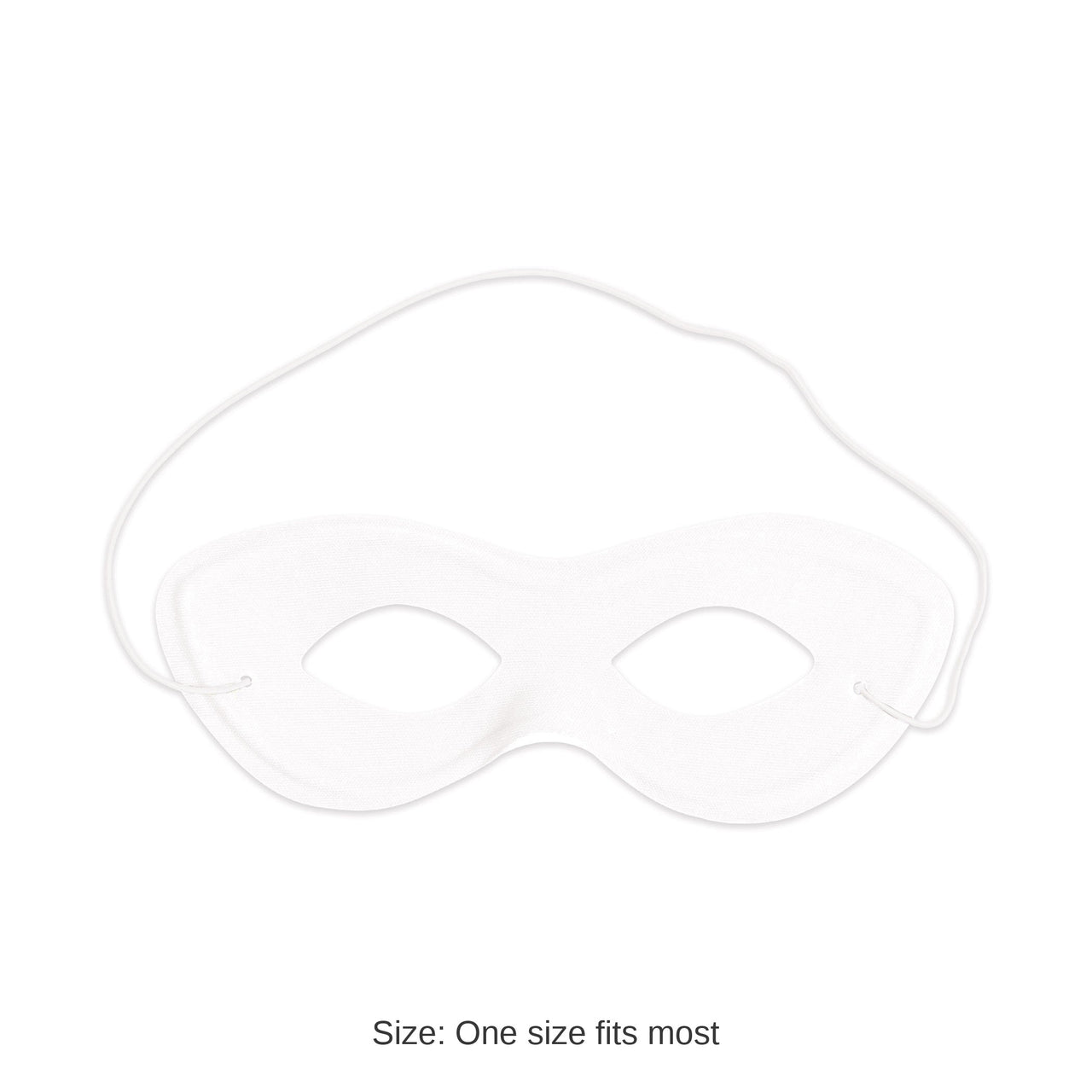 12 Pack Bulk White Fabric Hero Mask Spirit Colors & Halloween Fun