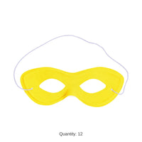 12 Pack Bulk Yellow Fabric Hero Mask Spirit Colors & Halloween