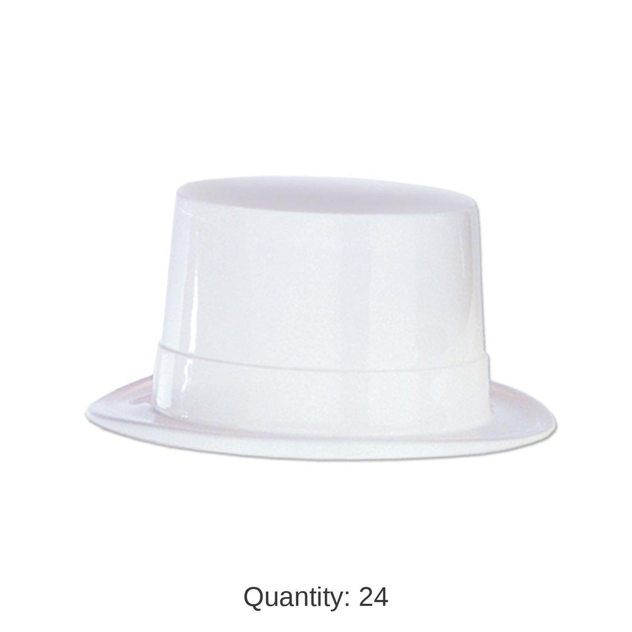 24 Pack Bulk White Plastic Topper