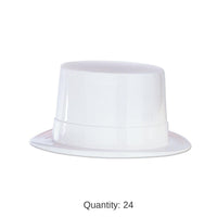 24 Pack Bulk White Plastic Topper