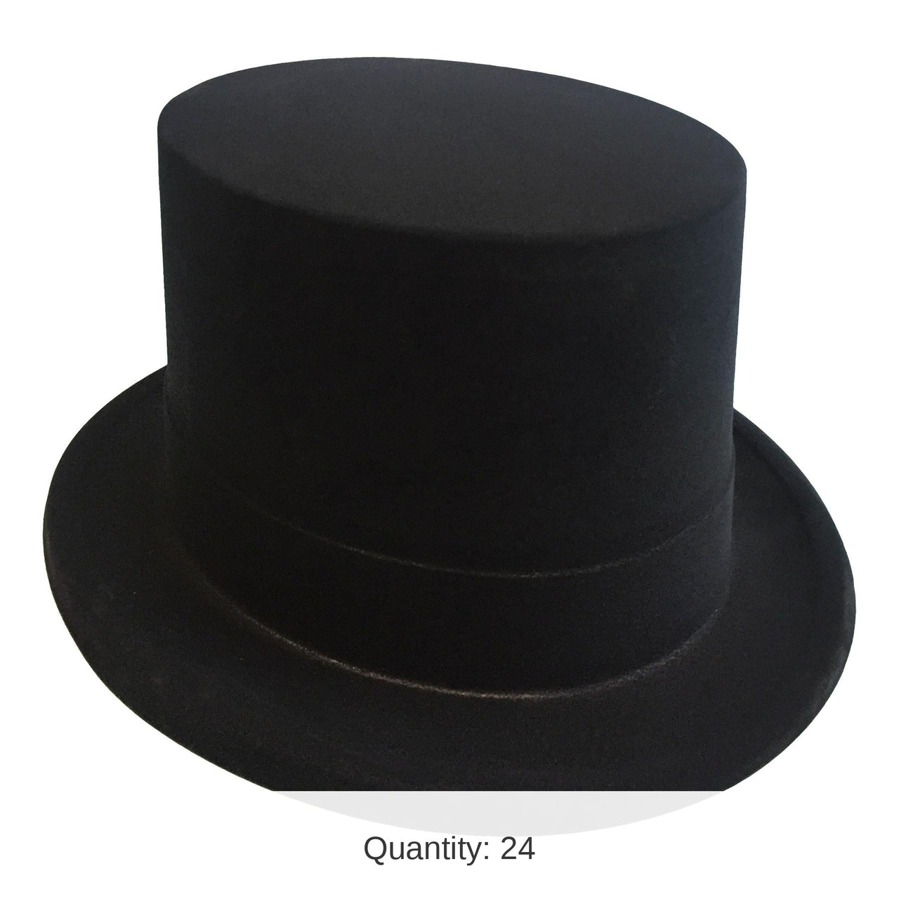 24 Pack Bulk Black Velour Topper