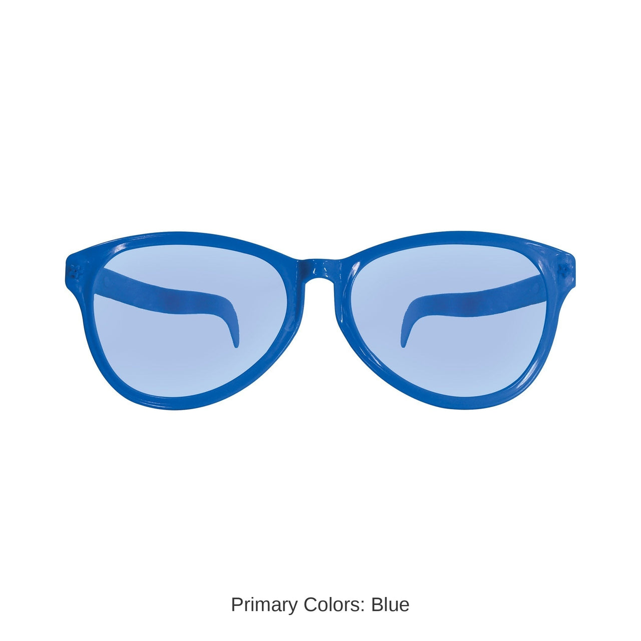 12 Pack Bulk Jumbo Blue Novelty Glasses One Size Fits Most