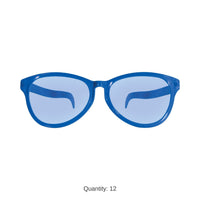 12 Pack Bulk Jumbo Blue Novelty Glasses One Size Fits Most