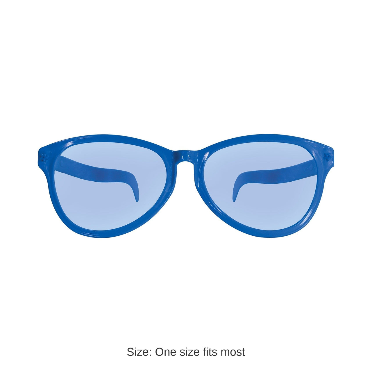 12 Pack Bulk Jumbo Blue Novelty Glasses One Size Fits Most
