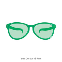 12 Pack Bulk Jumbo Green Novelty Glasses One Size Fits Most