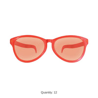 12 Pack Bulk Jumbo Orange Novelty Glasses One Size Fits Most