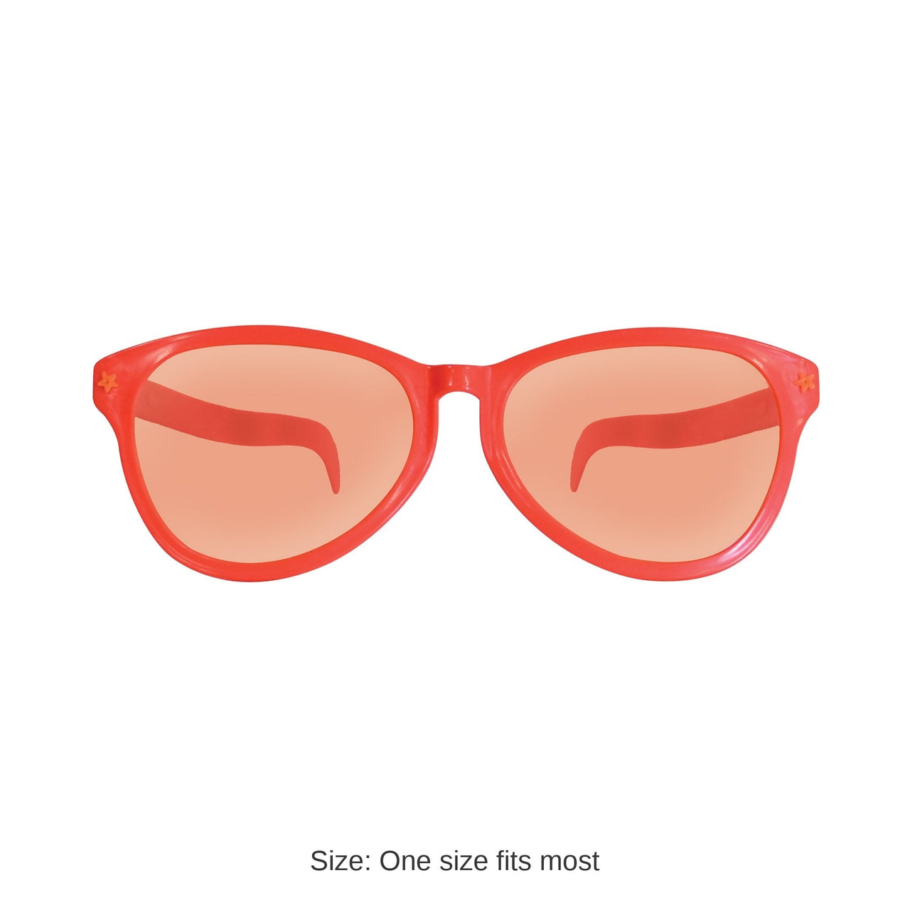 12 Pack Bulk Jumbo Orange Novelty Glasses One Size Fits Most