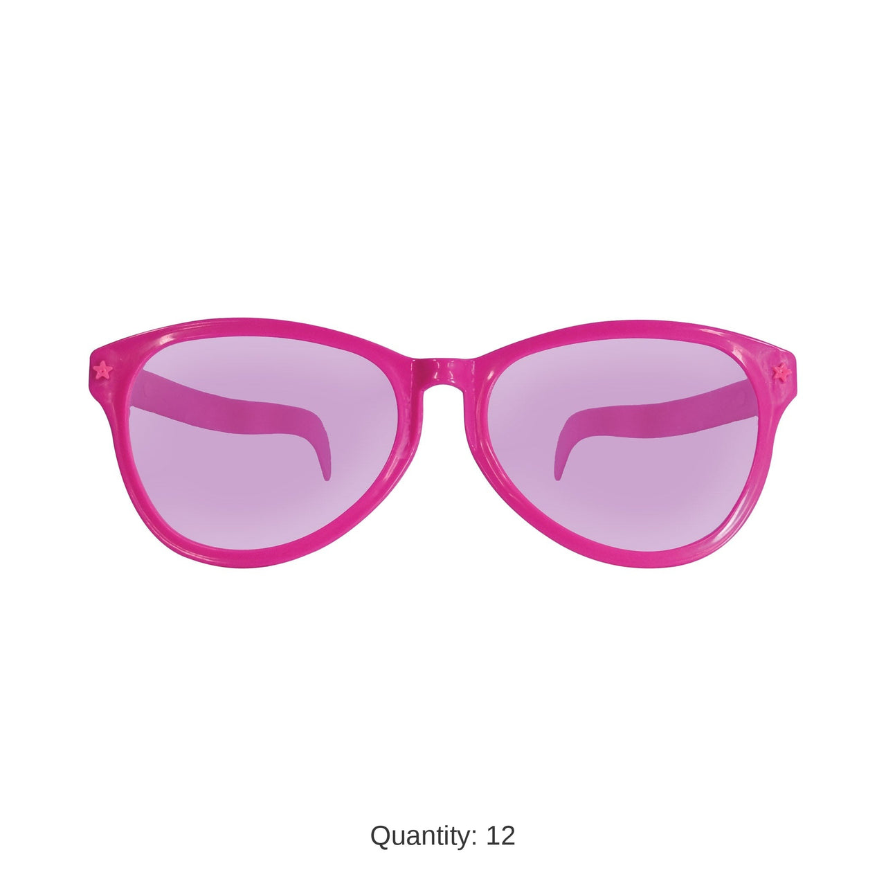 12 Pack Bulk Pink Jumbo Glasses Fun Novelty Costume Accessory