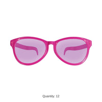12 Pack Bulk Pink Jumbo Glasses Fun Novelty Costume Accessory