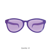 12 Pack Bulk Jumbo Purple Novelty Glasses One Size Fits Most