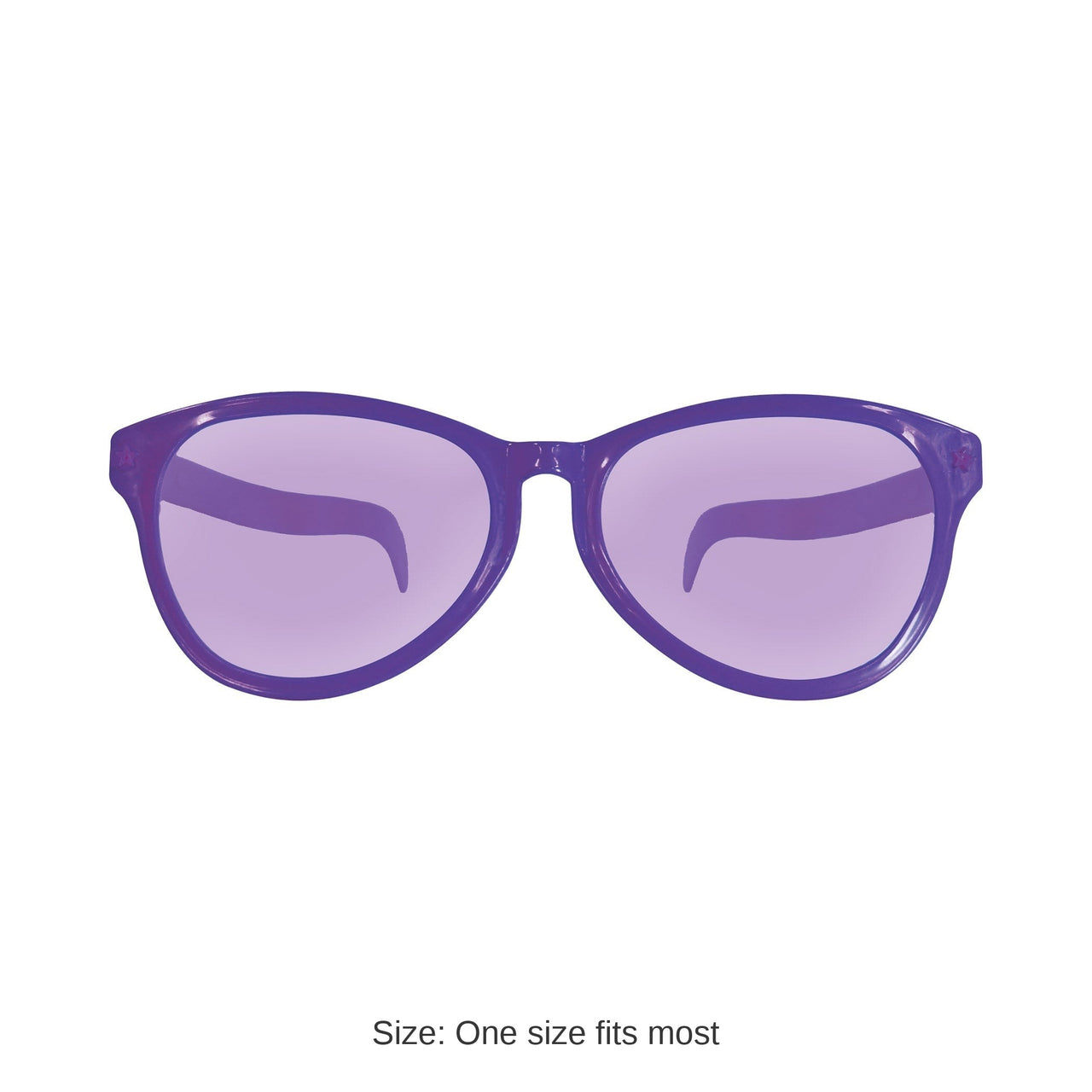 12 Pack Bulk Jumbo Purple Novelty Glasses One Size Fits Most