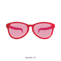 12 Pack Bulk Jumbo Red Novelty Glasses One Size Fits Most