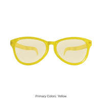 12 Pack Bulk Yellow Jumbo Novelty Glasses One Size Fits Most