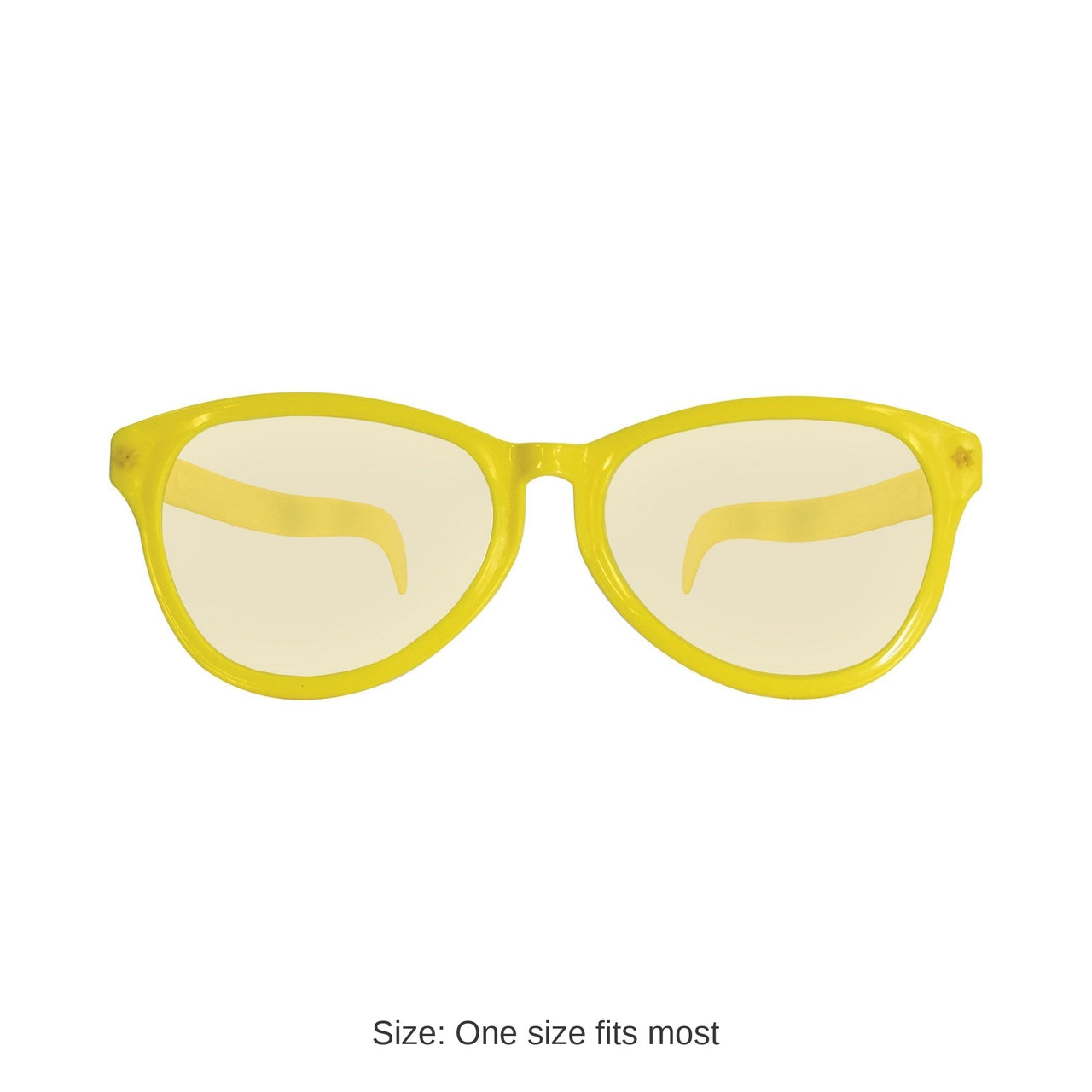 12 Pack Bulk Yellow Jumbo Novelty Glasses One Size Fits Most