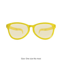 12 Pack Bulk Yellow Jumbo Novelty Glasses One Size Fits Most
