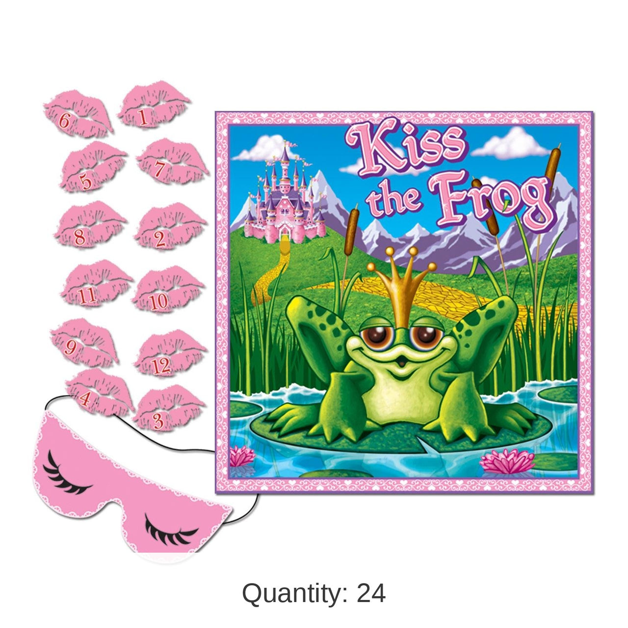 24 Pack Bulk Kiss The Frog Party Game
