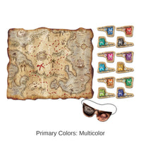 24 Pack Bulk Pirate Treasure Map Party Game