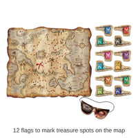 24 Pack Bulk Pirate Treasure Map Party Game