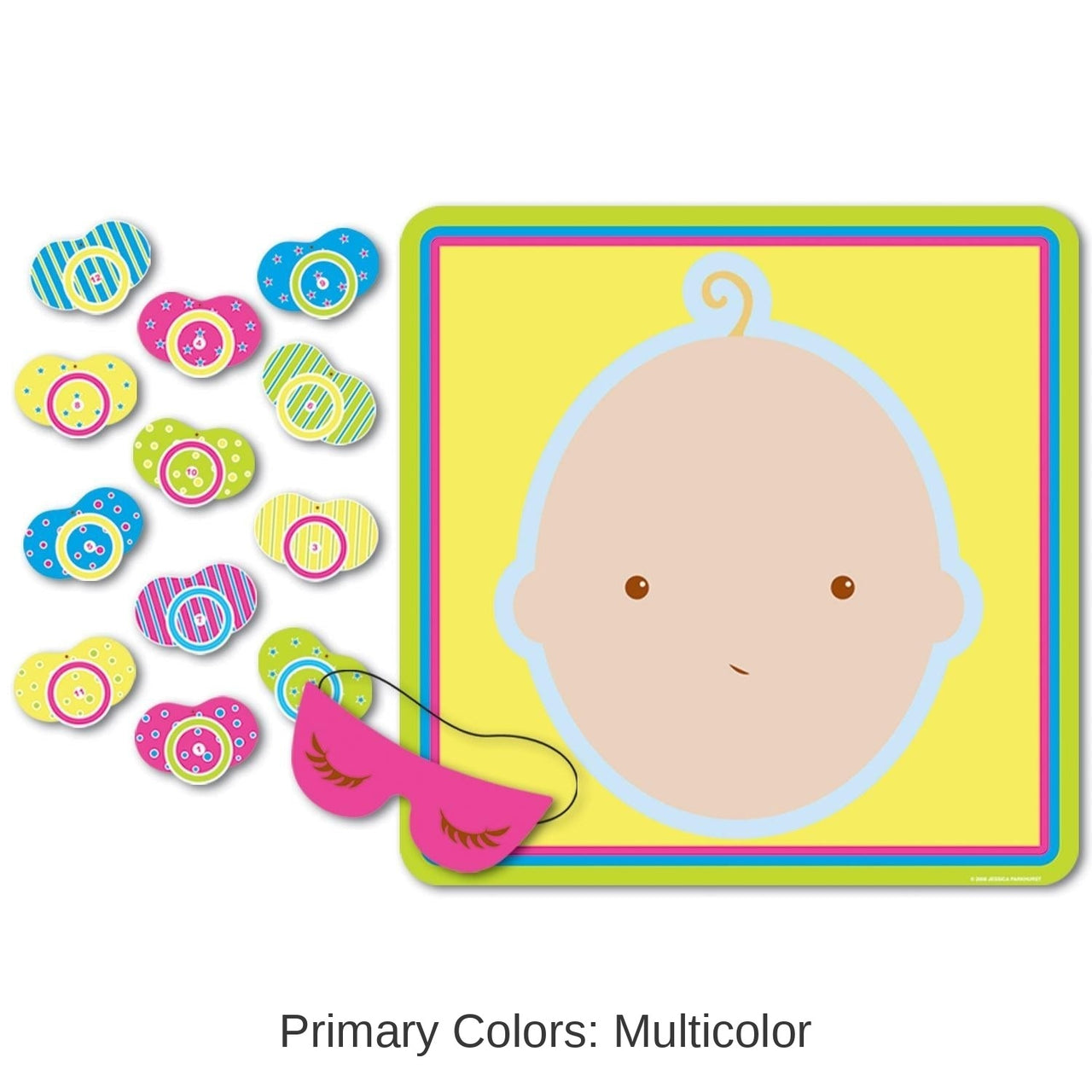 24 Pack Bulk Pin The Pacifier Baby Shower Game
