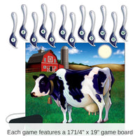 24 Pack Bulk Pin The Tail On The Cow Party Game