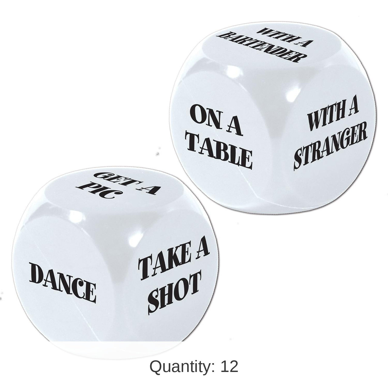 12 Pack Bulk 21st Birthday Party Decision Dice Game