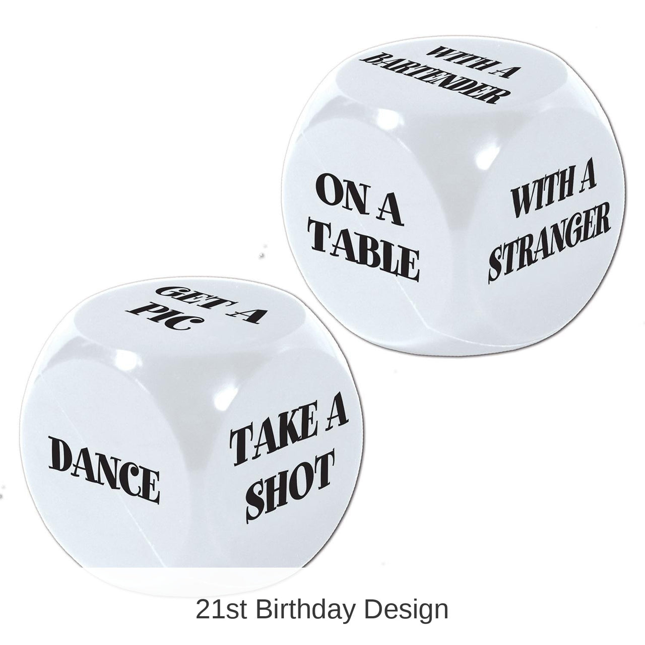 12 Pack Bulk 21st Birthday Party Decision Dice Game