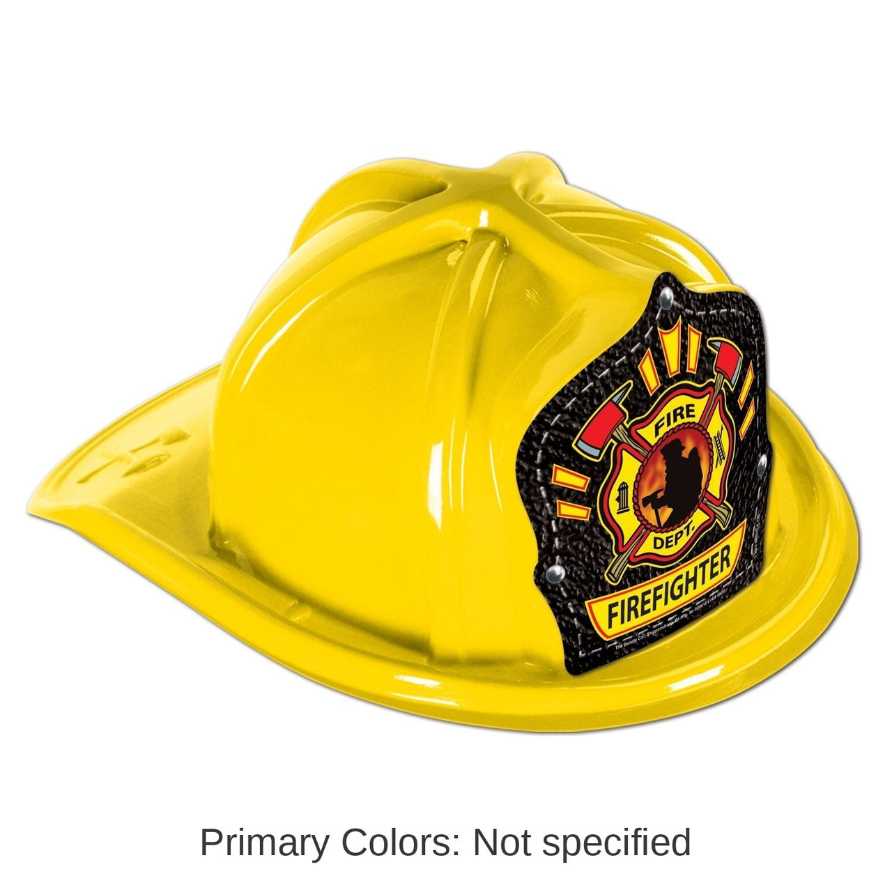 48 Pack Bulk Kids Firefighter Hat Plastic Fire Prevention Helmet