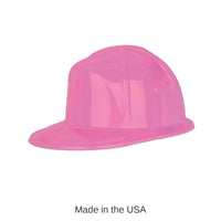 48 Pack Bulk Pink Plastic Costume Construction Helmet