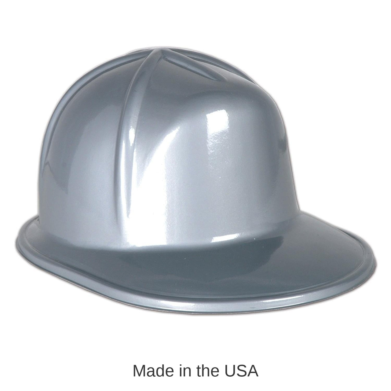 48 Pack Bulk Silver Plastic Costume Construction Helmet